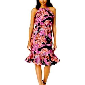 NEW Maison Jules Womens Printed A-line Dress